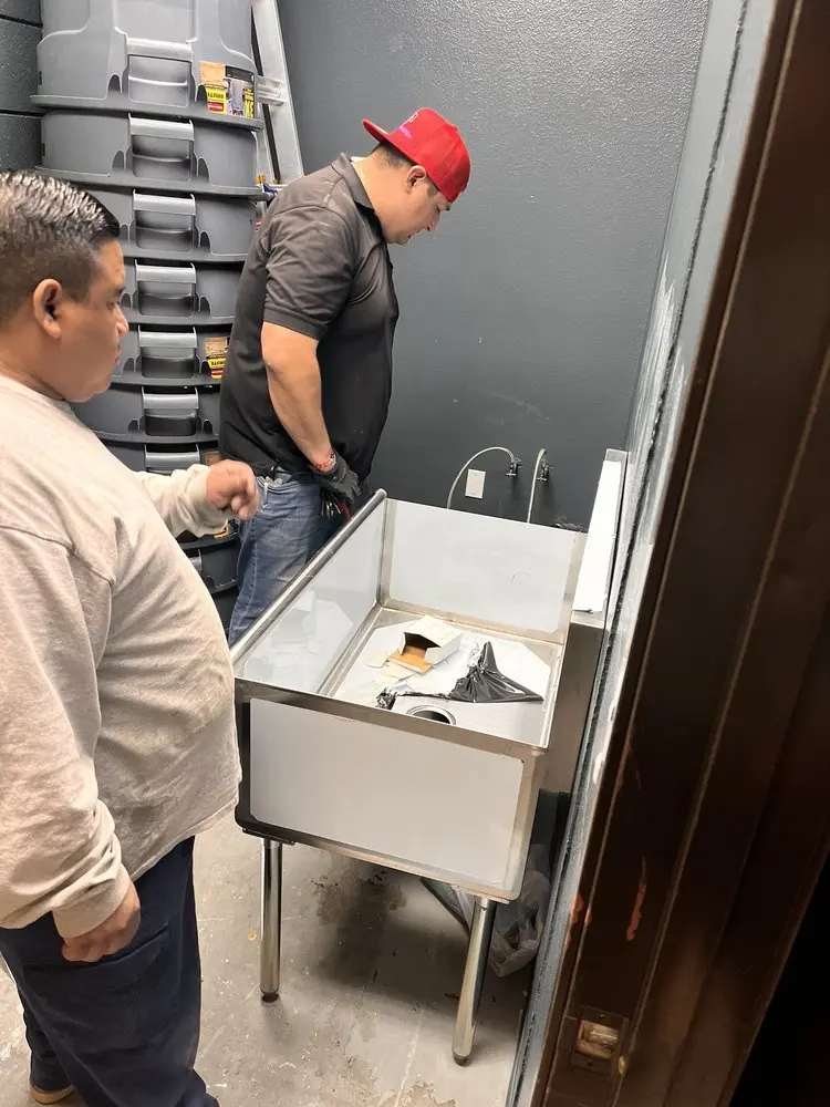 Commercial plumbing and sink installation in Jarrell