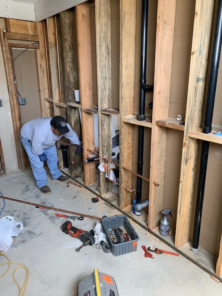Commercial rough-in plumbing for Water Heater Replacement in Jarrell